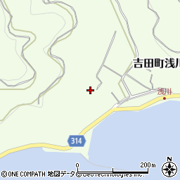 愛媛県宇和島市吉田町浅川751周辺の地図