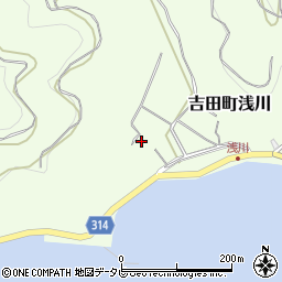 愛媛県宇和島市吉田町浅川767周辺の地図