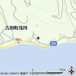 愛媛県宇和島市吉田町浅川158周辺の地図