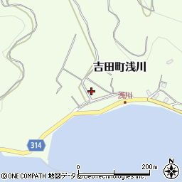 愛媛県宇和島市吉田町浅川184周辺の地図