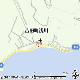 愛媛県宇和島市吉田町浅川163周辺の地図