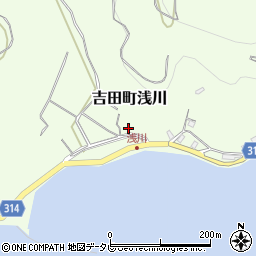 愛媛県宇和島市吉田町浅川170周辺の地図