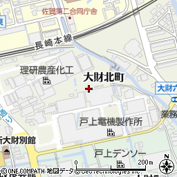 佐賀県佐賀市大財北町周辺の地図