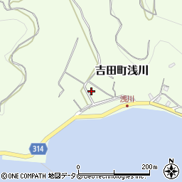 愛媛県宇和島市吉田町浅川185周辺の地図