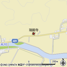 瑞厳寺周辺の地図