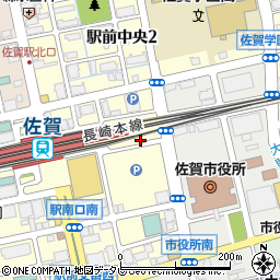 佐賀駅バスセンター周辺の地図