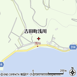 愛媛県宇和島市吉田町浅川164周辺の地図