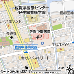 佐賀中部病院（地域医療機能推進機構）周辺の地図
