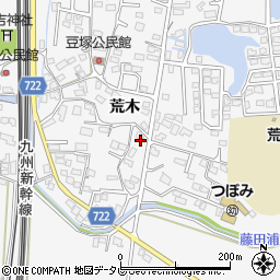 福岡県久留米市荒木町荒木1900-1周辺の地図