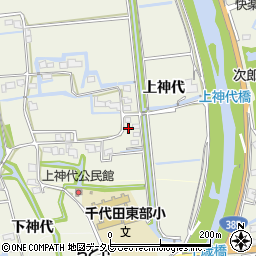 佐賀県神埼市上神代1800-7周辺の地図