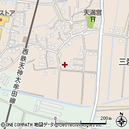 福岡県久留米市三潴町早津崎周辺の地図
