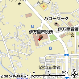 伊万里市役所　出納室周辺の地図