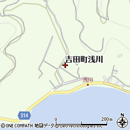 愛媛県宇和島市吉田町浅川190周辺の地図