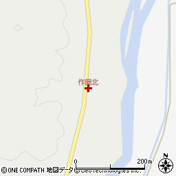 作屋北周辺の地図