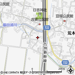 福岡県久留米市荒木町荒木1791-1周辺の地図