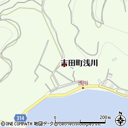 愛媛県宇和島市吉田町浅川200周辺の地図