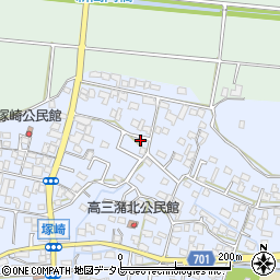 福岡県久留米市三潴町高三潴周辺の地図
