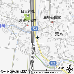 福岡県久留米市荒木町荒木1835-1周辺の地図