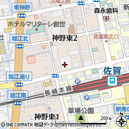 九州電力株式会社　佐賀支社周辺の地図