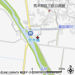 福岡県久留米市荒木町荒木2183周辺の地図