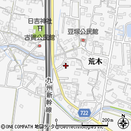 福岡県久留米市荒木町荒木1875-1周辺の地図