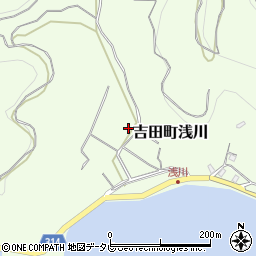 愛媛県宇和島市吉田町浅川675周辺の地図