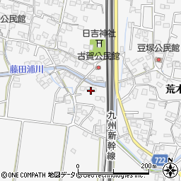福岡県久留米市荒木町荒木1795周辺の地図