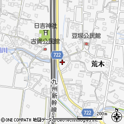 福岡県久留米市荒木町荒木1837周辺の地図