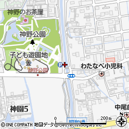 佐賀県佐賀市神園周辺の地図