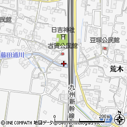 福岡県久留米市荒木町荒木1834-1周辺の地図