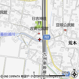 福岡県久留米市荒木町荒木1834-1周辺の地図