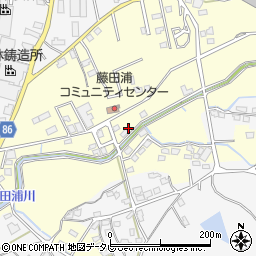 藤田浦児童遊園周辺の地図