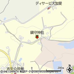 鎭守神社周辺の地図