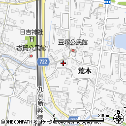 福岡県久留米市荒木町荒木1873周辺の地図