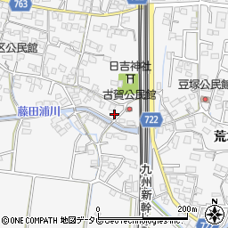 福岡県久留米市荒木町荒木1828-1周辺の地図