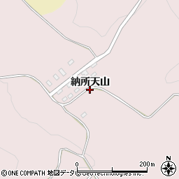 佐賀県多久市東多久町納所天山周辺の地図