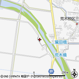 福岡県久留米市荒木町荒木2872周辺の地図