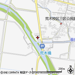 福岡県久留米市荒木町荒木2793-15周辺の地図