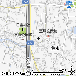 福岡県久留米市荒木町荒木1852-2周辺の地図