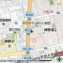 佐賀銀行神野町支店周辺の地図