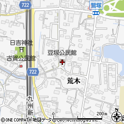 福岡県久留米市荒木町荒木1860周辺の地図