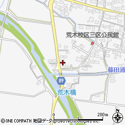 福岡県久留米市荒木町荒木2795-4周辺の地図