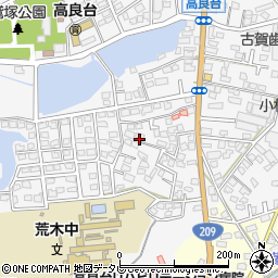 福岡県久留米市荒木町荒木1949-20周辺の地図