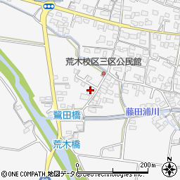 福岡県久留米市荒木町荒木1736-16周辺の地図