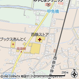 にしてつストア三潴店周辺の地図