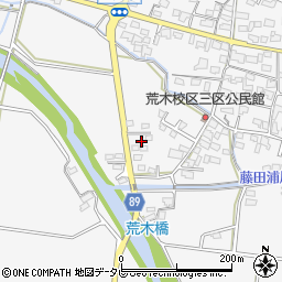 福岡県久留米市荒木町荒木2796周辺の地図