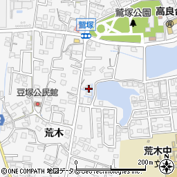 福岡県久留米市荒木町荒木1347周辺の地図