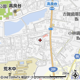 福岡県久留米市荒木町荒木1950周辺の地図