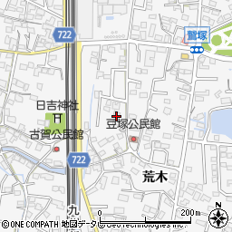 福岡県久留米市荒木町荒木1362-7周辺の地図