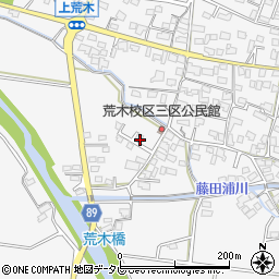 福岡県久留米市荒木町荒木1736-26周辺の地図